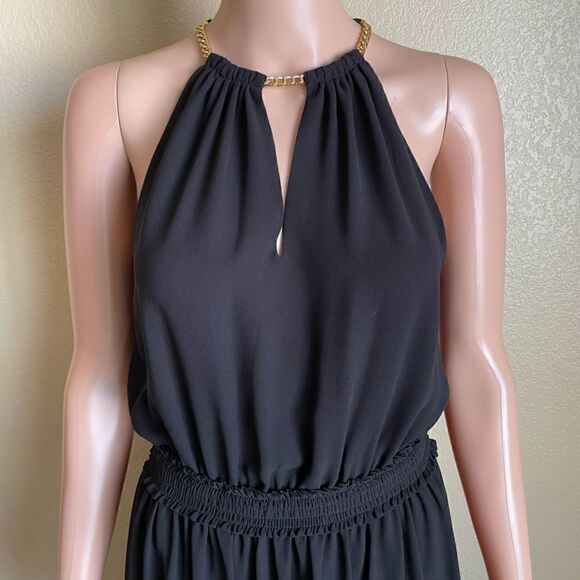 Michael Michael Kors Hayden Chain Neck Dress Black Size 0 - Picture 3 of 10